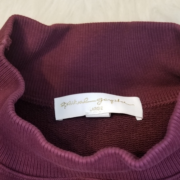 SPIRITUAL GANGSTER Blake Mock Neck Crop Sweatshirt - Picture 9 of 14